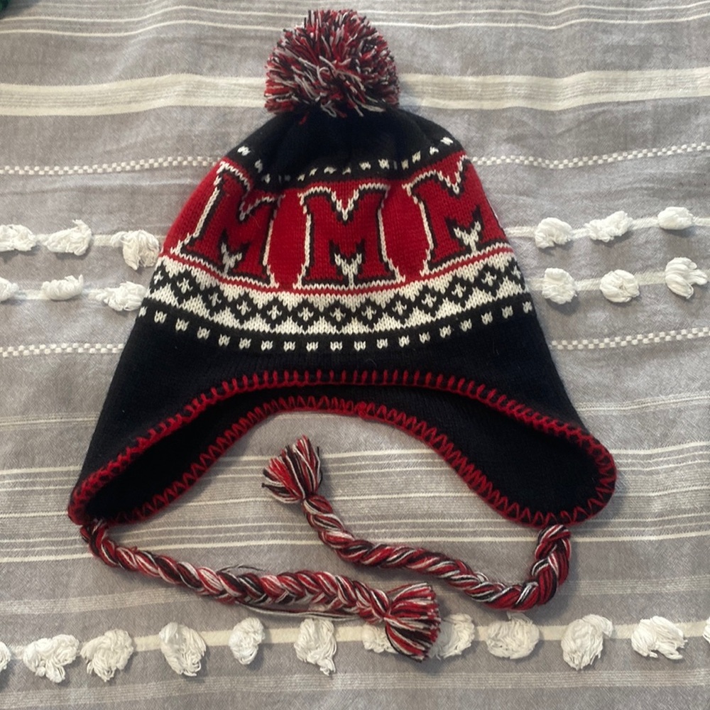 Miami RedHawks winter hat